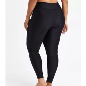 Torrid - Active High-Rise Black Full Length Modest Swim Legging Pants - 3X